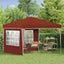 Pop-up Festtelt 288 x 288 x 245 cm Terrakotta Oxford stof