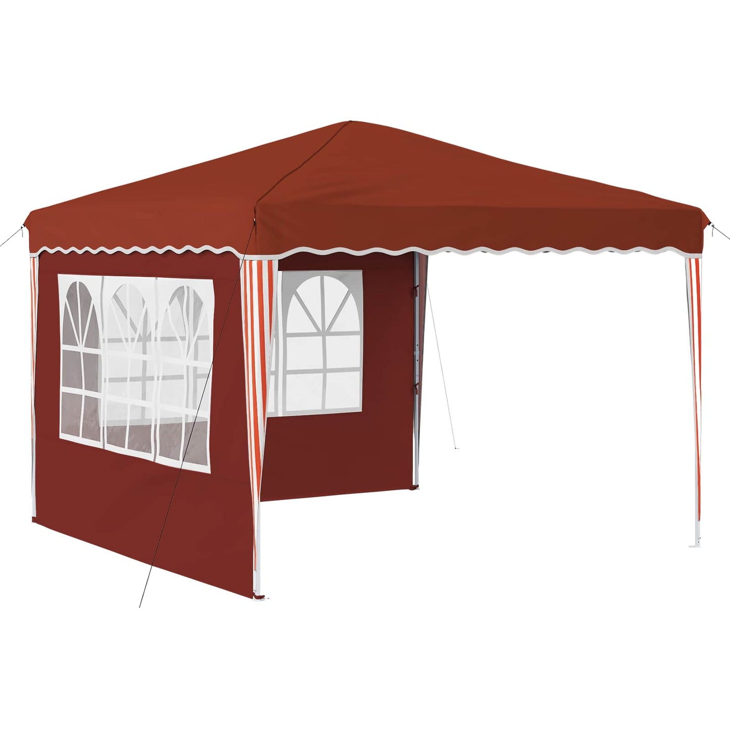 Pop-up Festtelt 288 x 288 x 245 cm Terrakotta Oxford stof