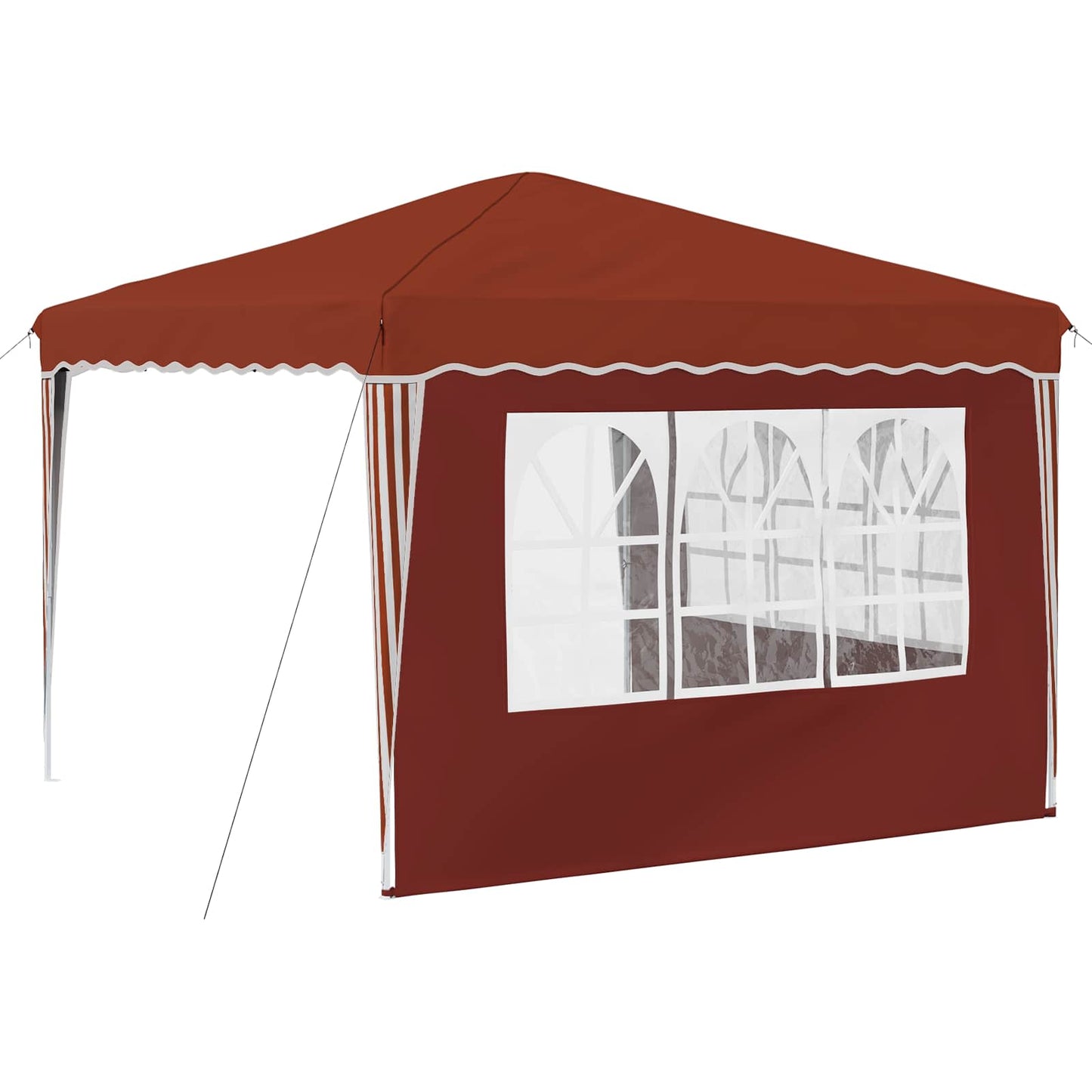 Pop-up Festtelt 288 x 288 x 245 cm Terrakotta Oxford stof