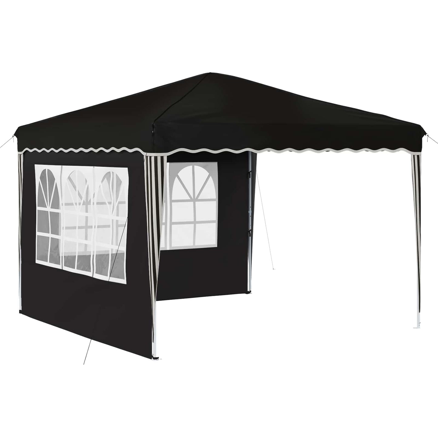 Pop-up Festtelt 288 x 288 x 245 cm Sort Oxford stof