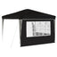 Pop-up Festtelt 288 x 288 x 245 cm Sort Oxford stof