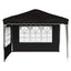 Pop-up Festtelt 288 x 288 x 245 cm Sort Oxford stof