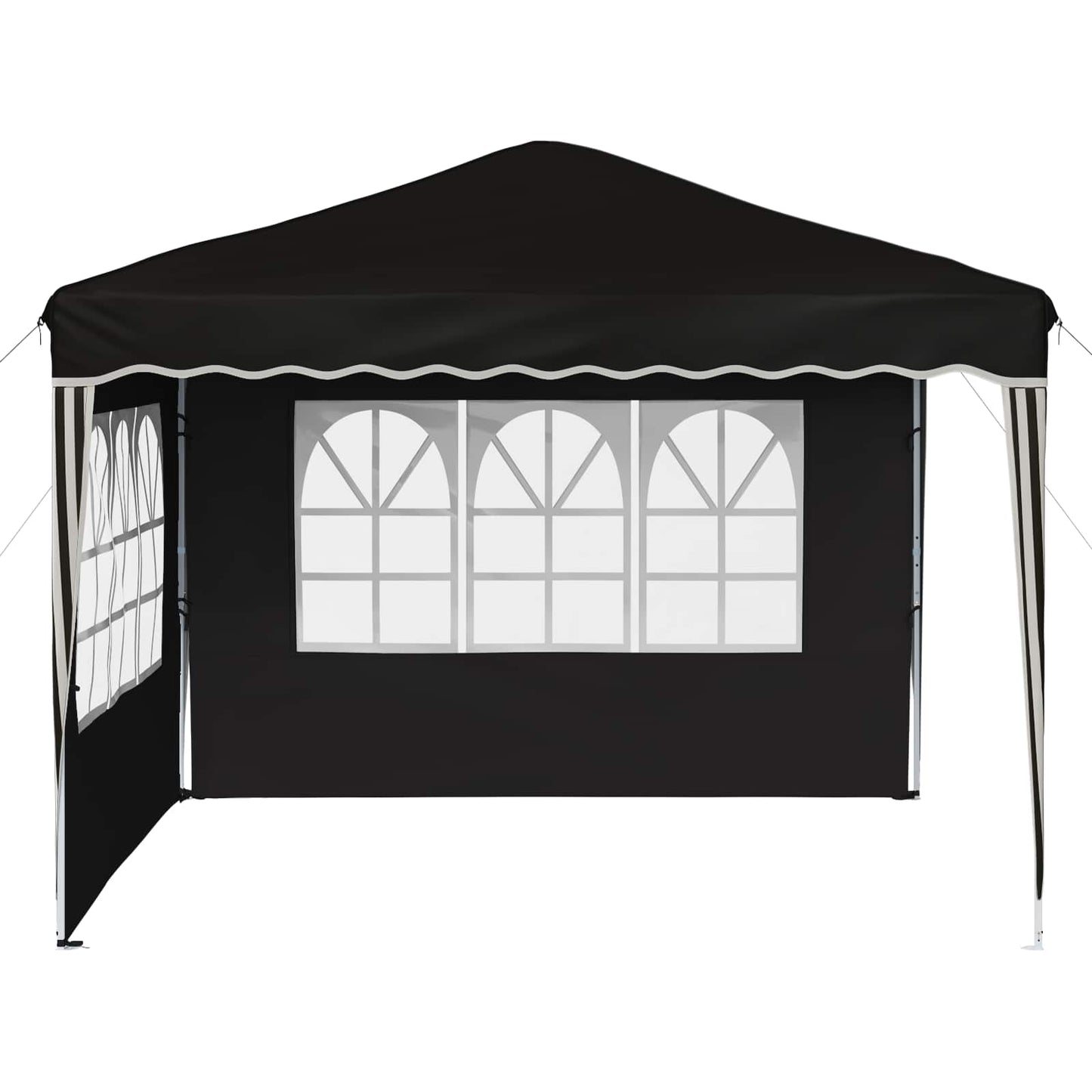 Pop-up Festtelt 288 x 288 x 245 cm Sort Oxford stof