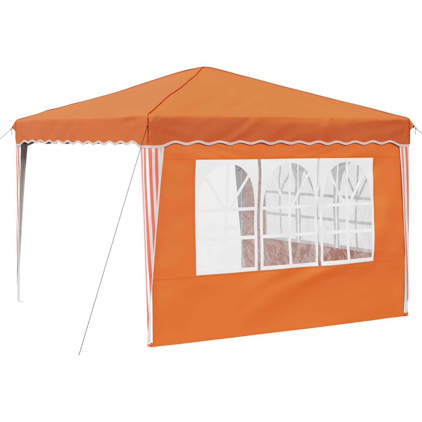 Pop-up Festtelt 288 x 288 x 245 cm Orange Oxford stof