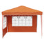 Pop-up Festtelt 288 x 288 x 245 cm Orange Oxford stof