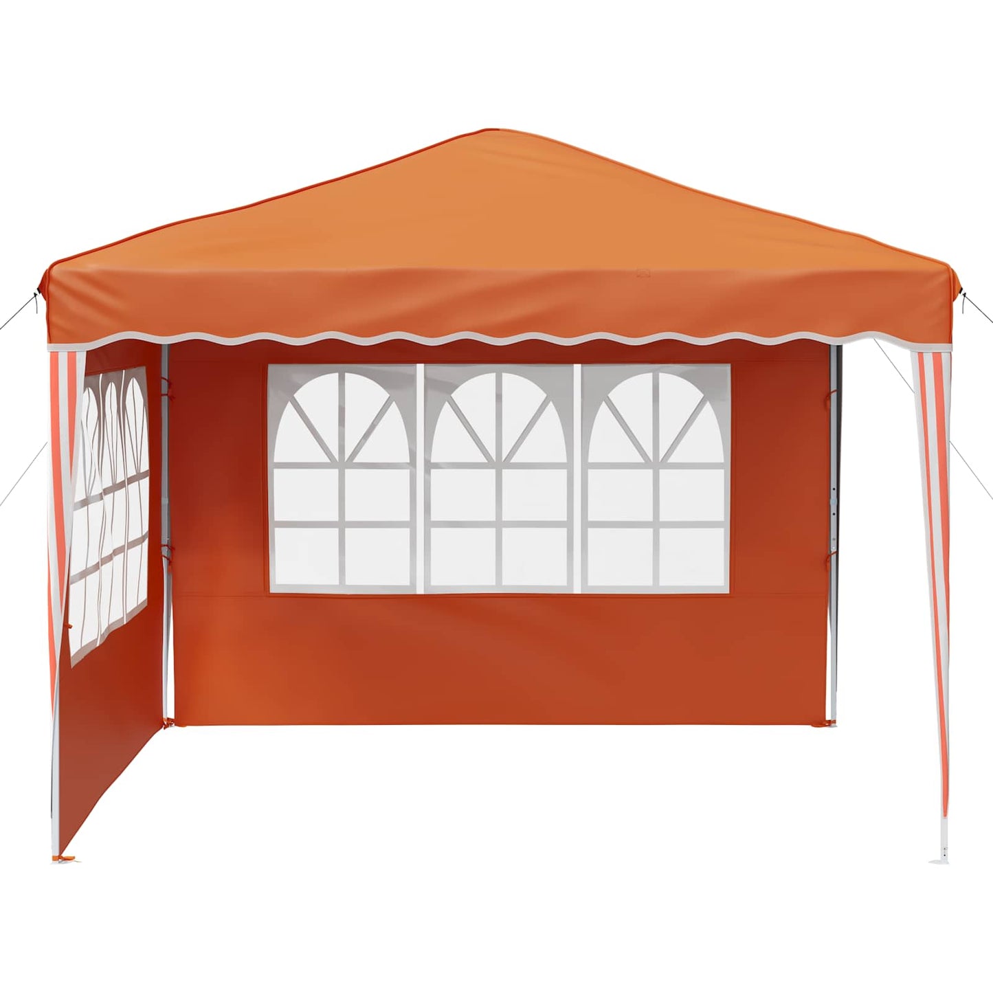 Pop-up Festtelt 288 x 288 x 245 cm Orange Oxford stof