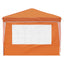 Pop-up Festtelt 288 x 288 x 245 cm Orange Oxford stof