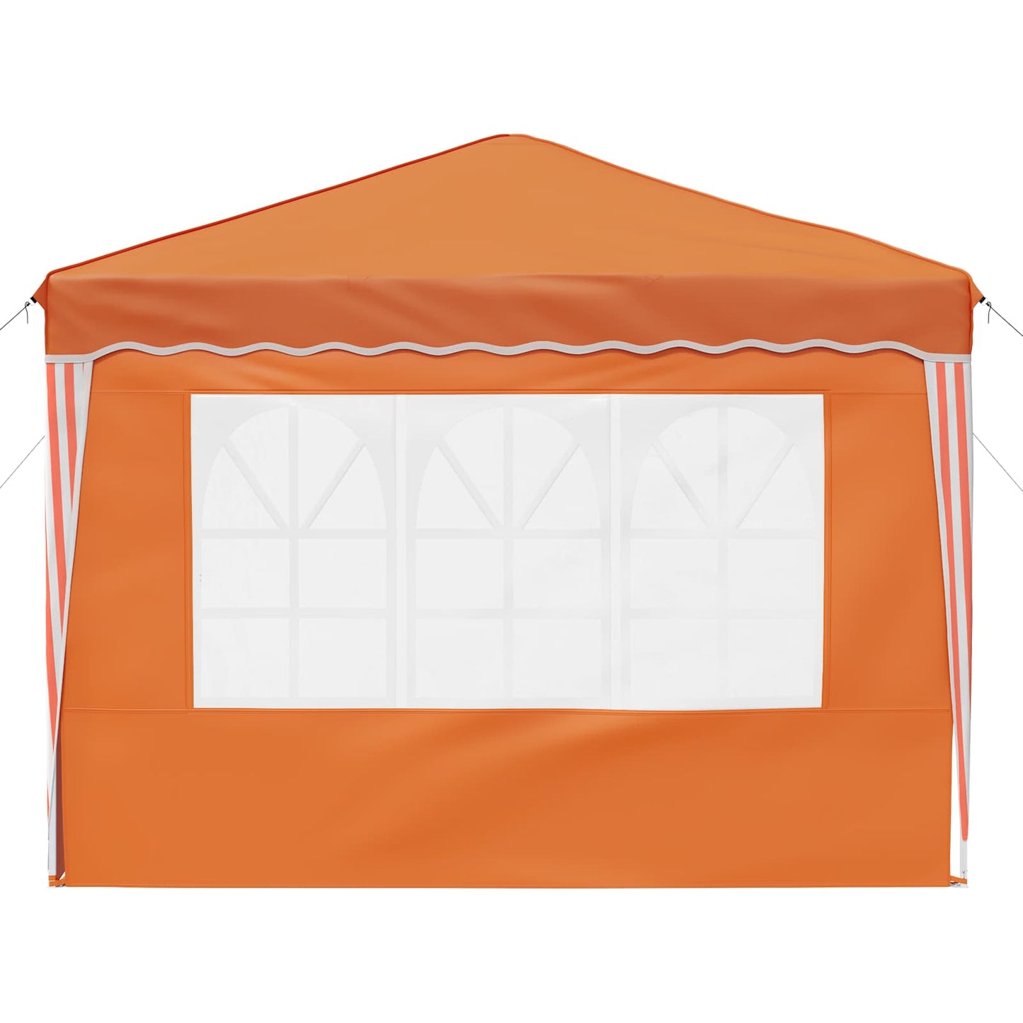 Pop-up Festtelt 288 x 288 x 245 cm Orange Oxford stof