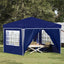 Pop-up Festtelt 288 x 288 x 245 cm Blå Oxford stof
