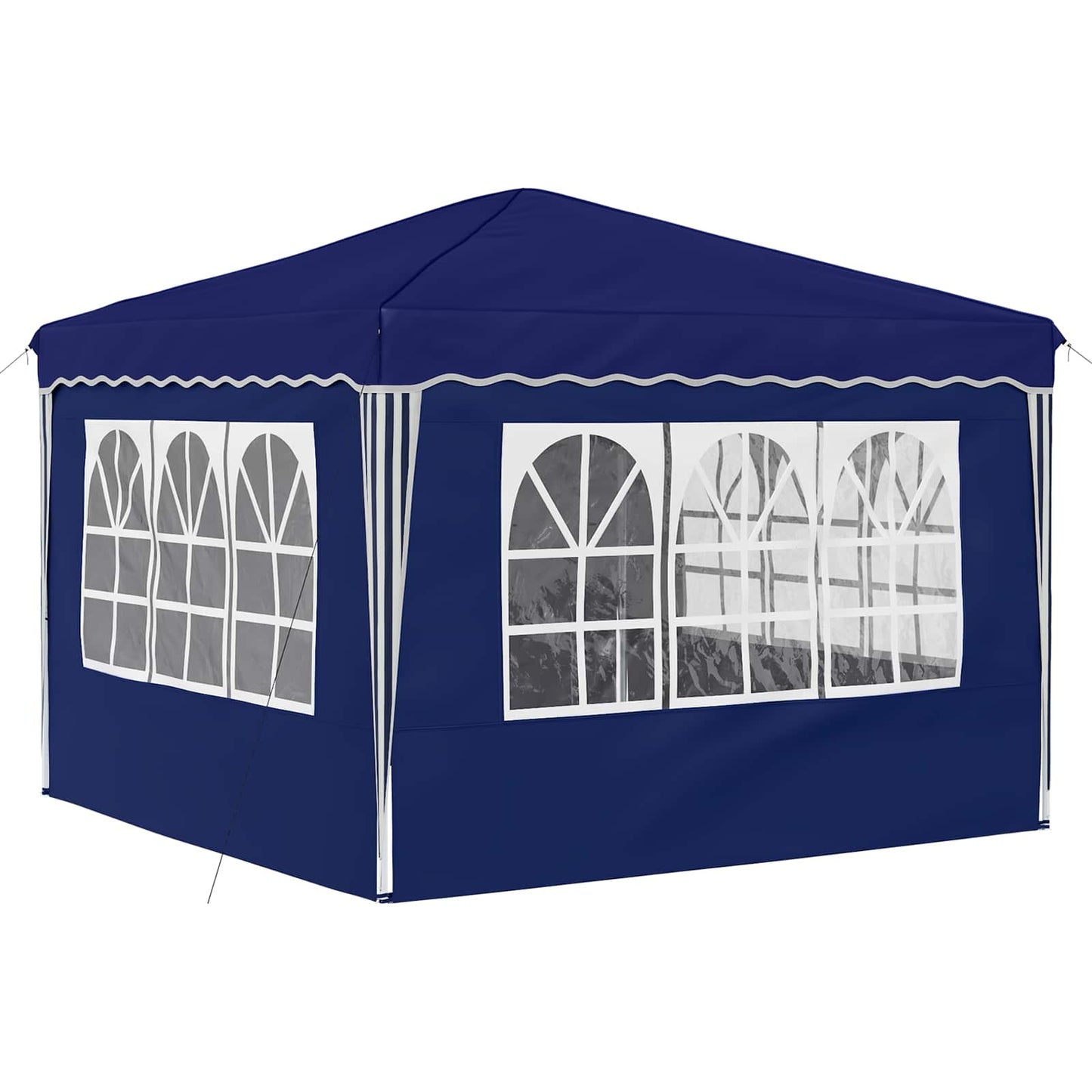 Pop-up Festtelt 288 x 288 x 245 cm Blå Oxford stof