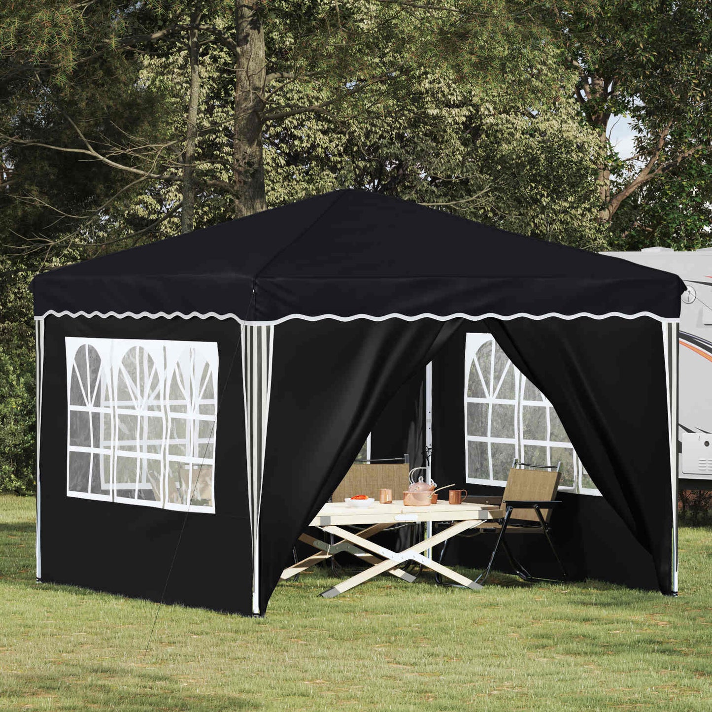 Pop-up Festtelt 288 x 288 x 245 cm Antracit Oxford stof