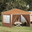 Pop-up Festtelt 288 x 288 x 245 cm Beige Oxford stof