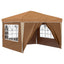 Pop-up Festtelt 288 x 288 x 245 cm Beige Oxford stof