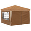 Pop-up Festtelt 288 x 288 x 245 cm Beige Oxford stof
