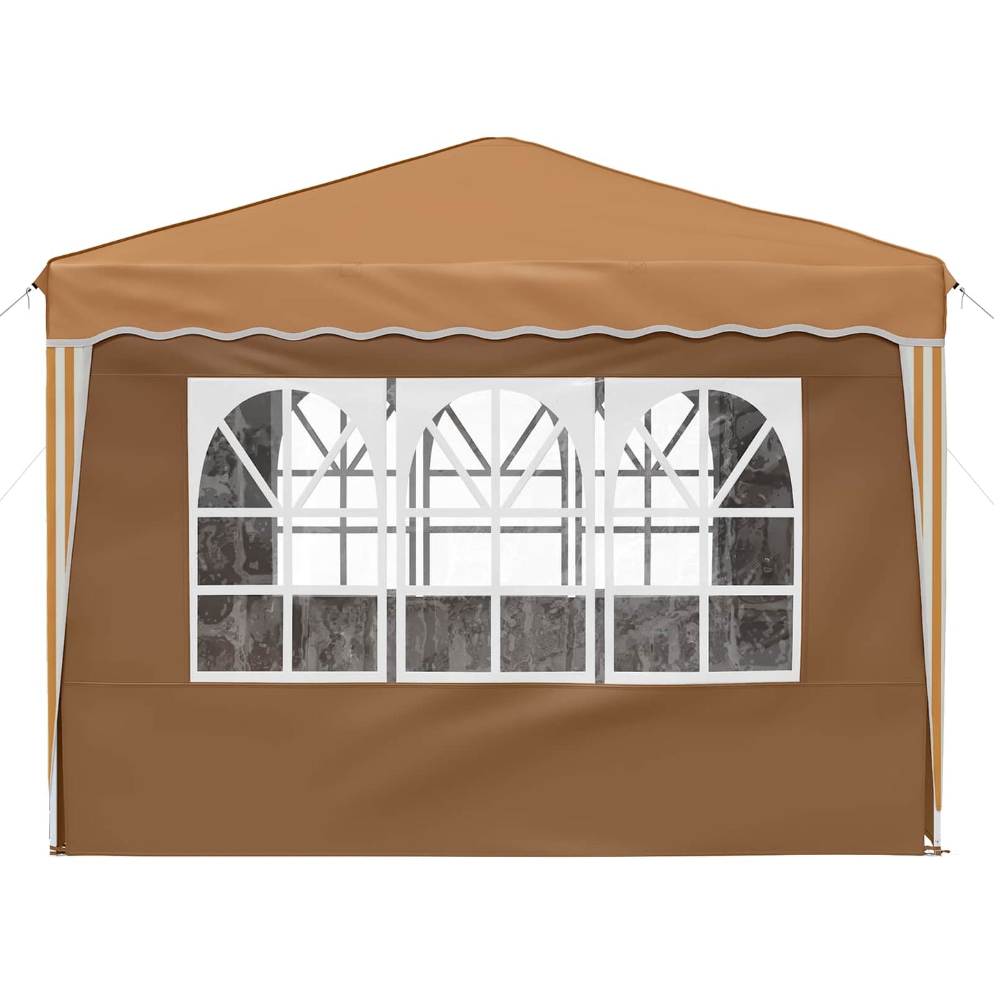 Pop-up Festtelt 288 x 288 x 245 cm Beige Oxford stof