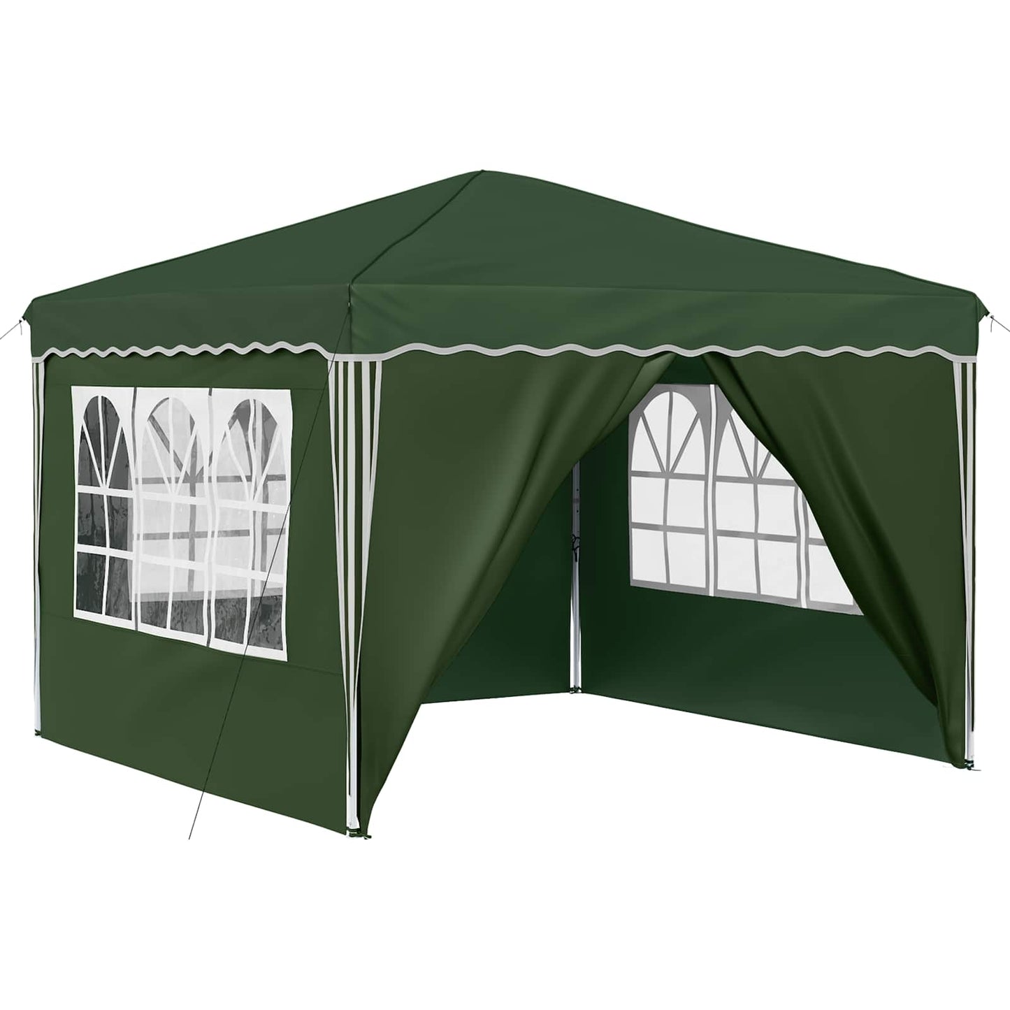 Pop-up Festtelt 288 x 288 x 245 cm Grøn Oxford stof