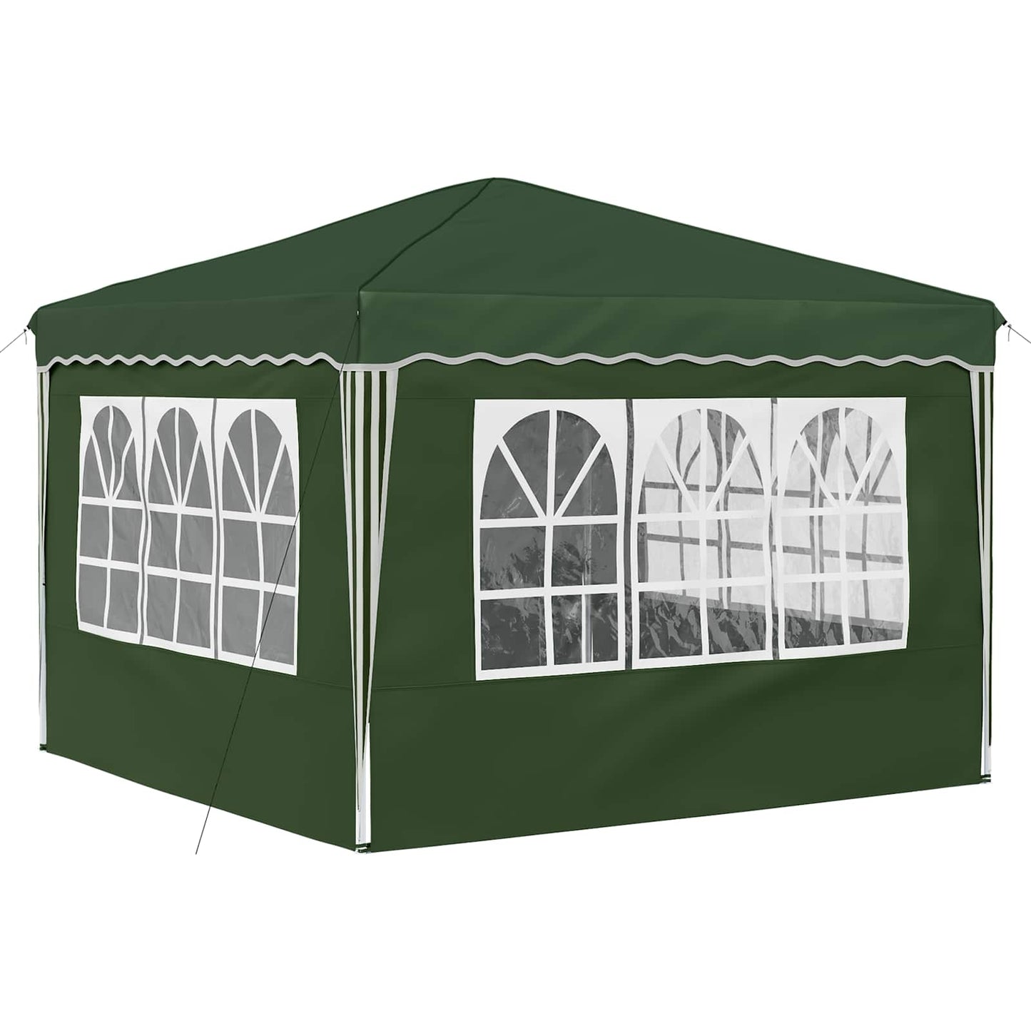 Pop-up Festtelt 288 x 288 x 245 cm Grøn Oxford stof