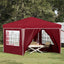 Pop-up Festtelt 288 x 288 x 245 cm Bordeaux Oxford stof