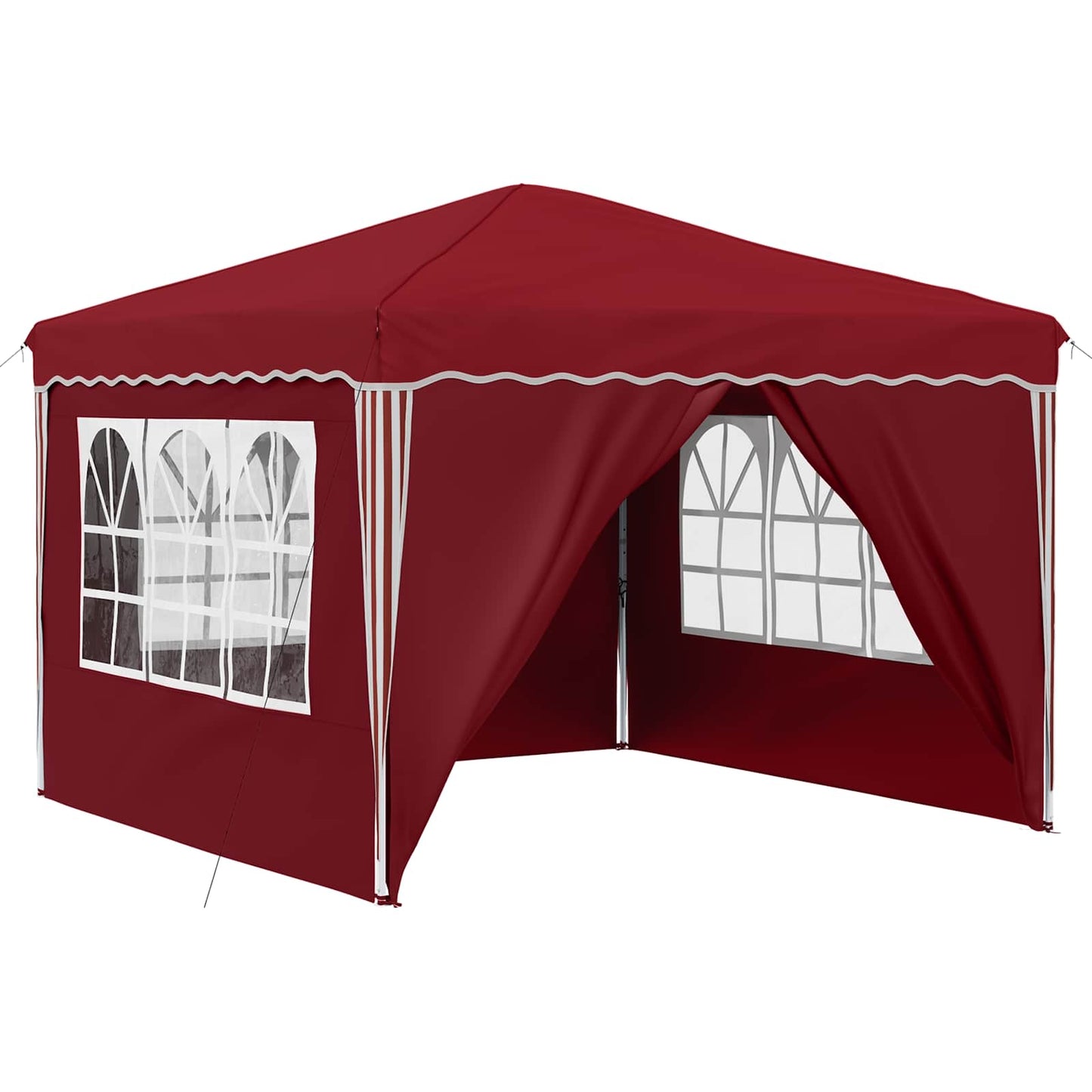 Pop-up Festtelt 288 x 288 x 245 cm Bordeaux Oxford stof
