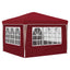 Pop-up Festtelt 288 x 288 x 245 cm Bordeaux Oxford stof