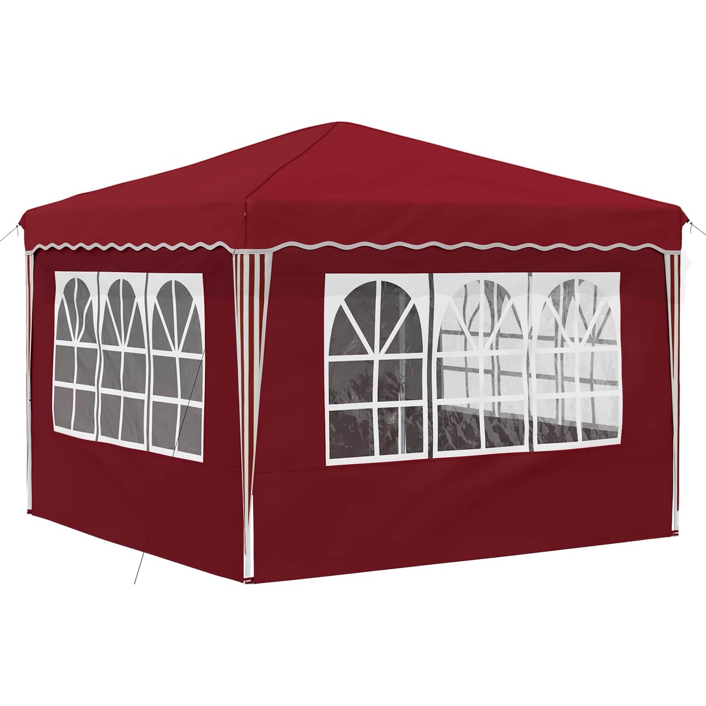Pop-up Festtelt 288 x 288 x 245 cm Bordeaux Oxford stof