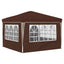 Pop-up Festtelt 288 x 288 x 245 cm Brun Oxford stof