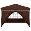 Pop-up Festtelt 288 x 288 x 245 cm Brun Oxford stof