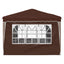 Pop-up Festtelt 288 x 288 x 245 cm Brun Oxford stof