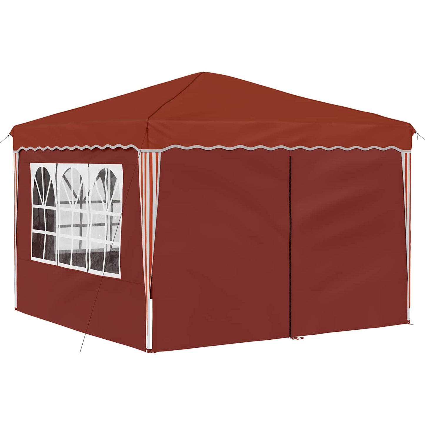 Pop-up Festtelt 288 x 288 x 245 cm Terrakotta Oxford stof