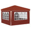 Pop-up Festtelt 288 x 288 x 245 cm Terrakotta Oxford stof
