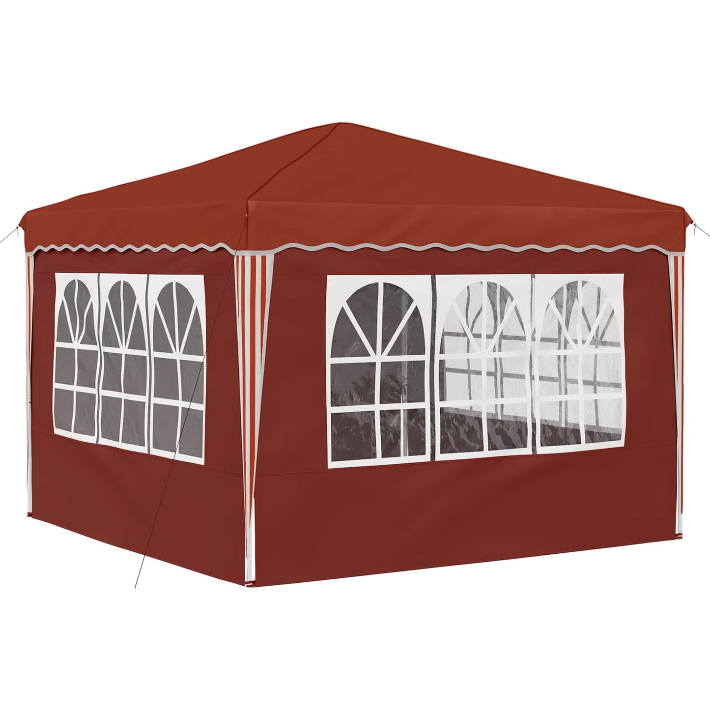 Pop-up Festtelt 288 x 288 x 245 cm Terrakotta Oxford stof