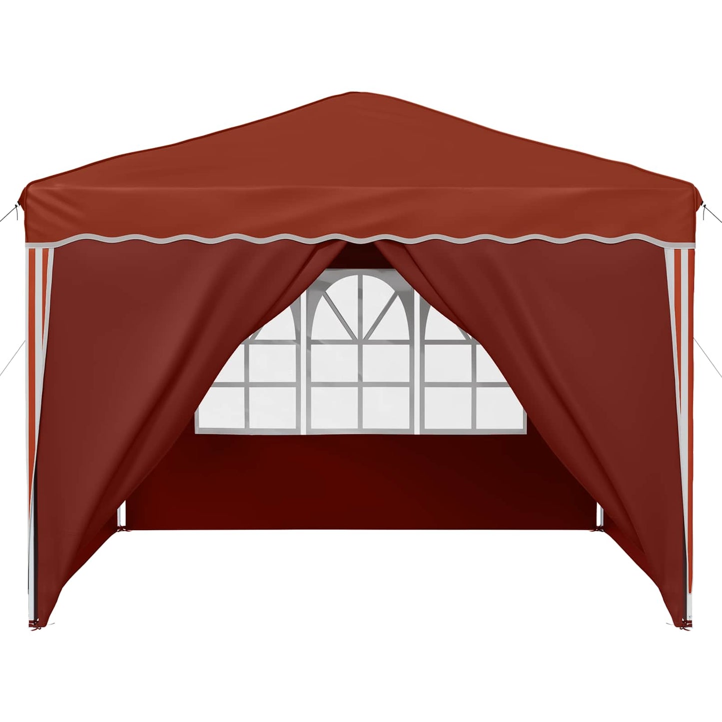 Pop-up Festtelt 288 x 288 x 245 cm Terrakotta Oxford stof