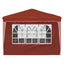 Pop-up Festtelt 288 x 288 x 245 cm Terrakotta Oxford stof