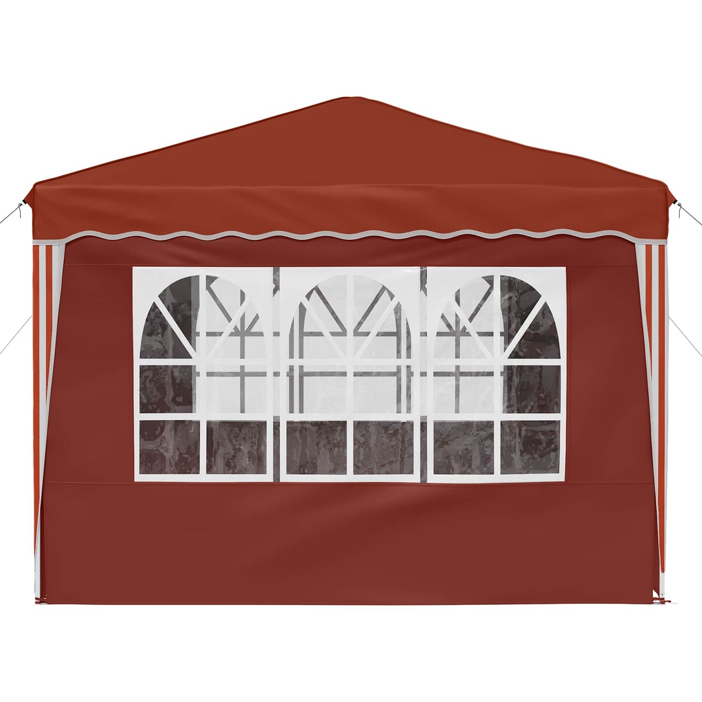 Pop-up Festtelt 288 x 288 x 245 cm Terrakotta Oxford stof