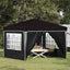 Pop-up Festtelt 288 x 288 x 245 cm Sort Oxford stof