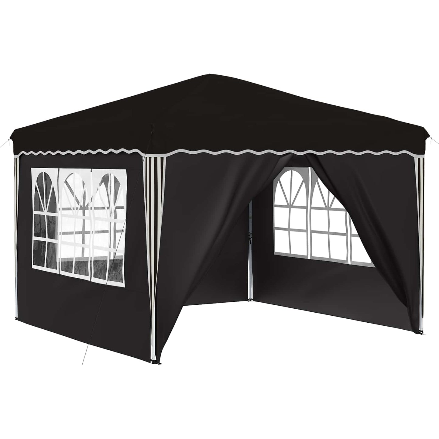 Pop-up Festtelt 288 x 288 x 245 cm Sort Oxford stof