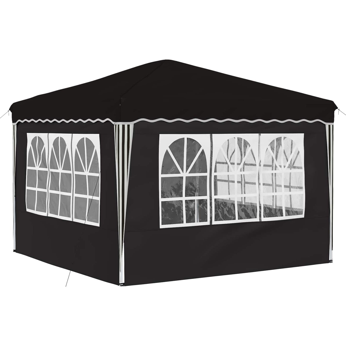 Pop-up Festtelt 288 x 288 x 245 cm Sort Oxford stof