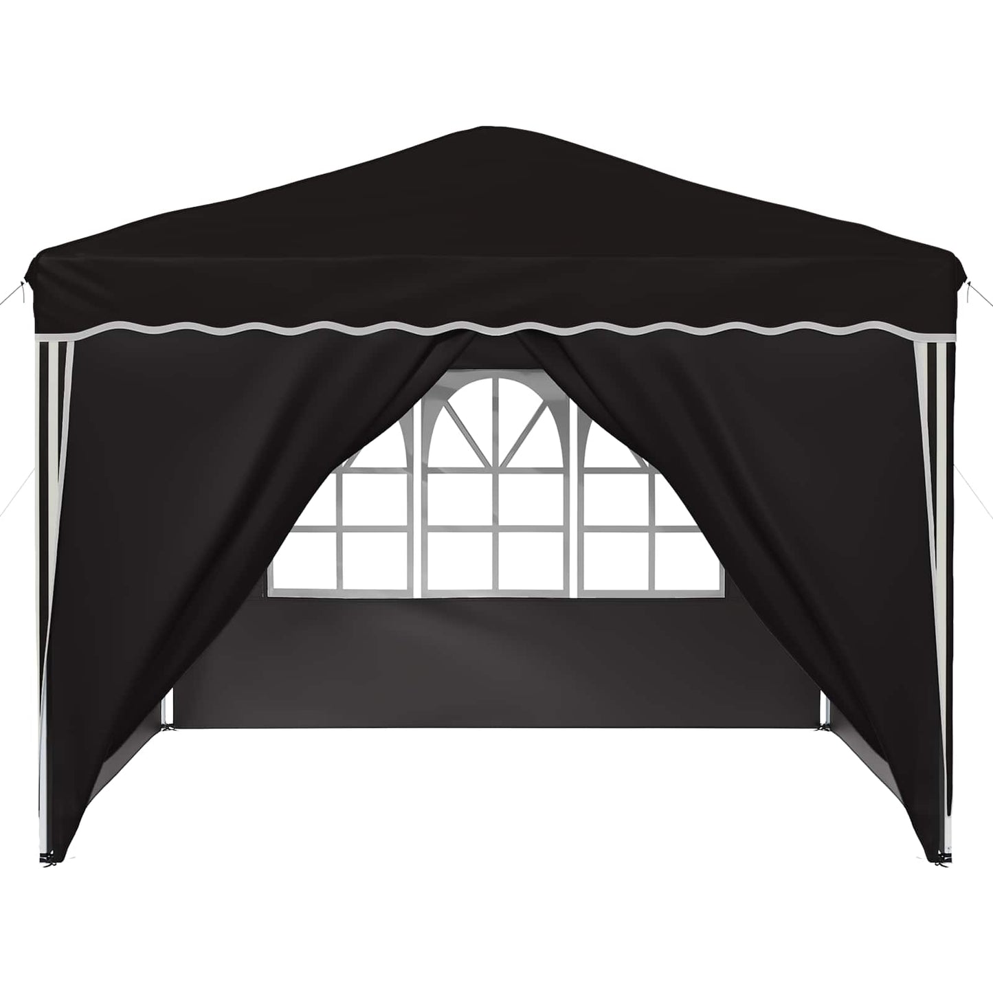 Pop-up Festtelt 288 x 288 x 245 cm Sort Oxford stof