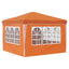 Pop-up Festtelt 288 x 288 x 245 cm Orange Oxford stof