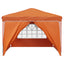Pop-up Festtelt 288 x 288 x 245 cm Orange Oxford stof