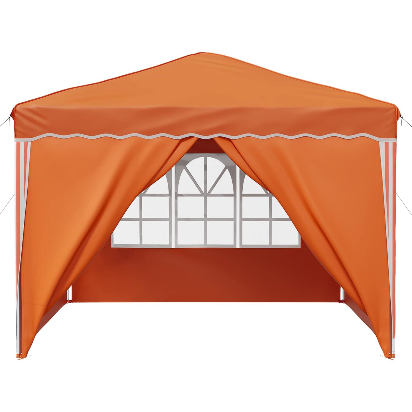 Pop-up Festtelt 288 x 288 x 245 cm Orange Oxford stof
