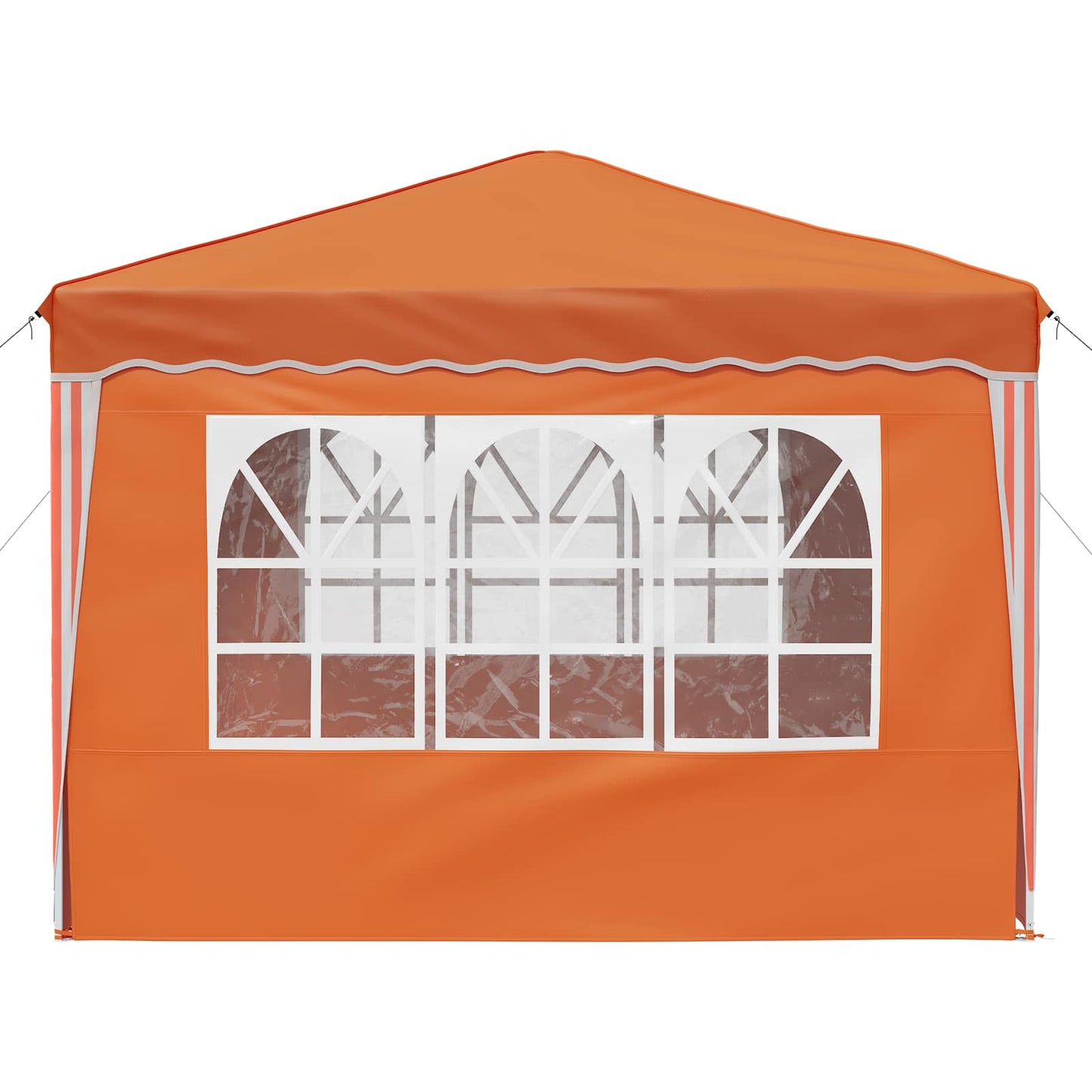 Pop-up Festtelt 288 x 288 x 245 cm Orange Oxford stof