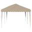 Pop-up Festtelt 575 x 290 x 245 cm Cremefarvet