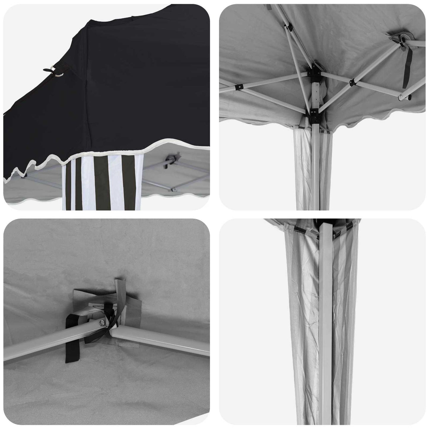Pop-up Festtelt 575 x 290 x 245 cm Antracit