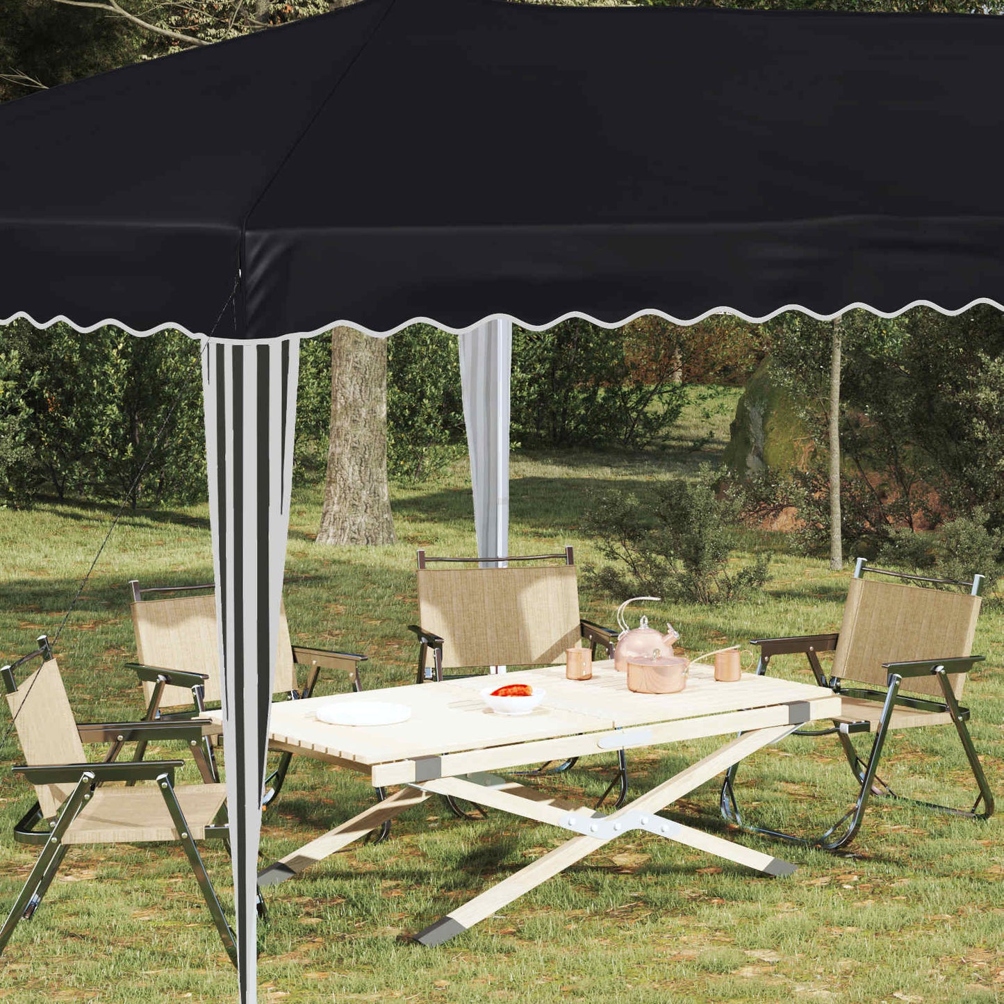 Pop-up Festtelt 575 x 290 x 245 cm Antracit