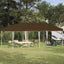 Pop-up Festtelt 575 x 290 x 245 cm Gråbrun