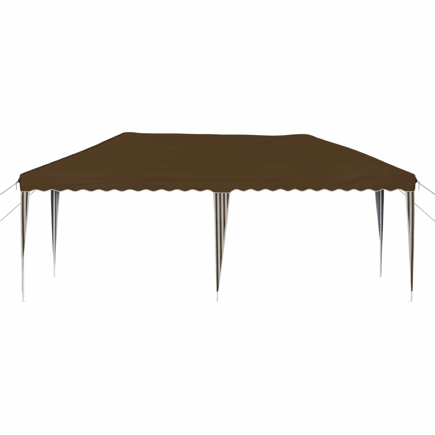 Pop-up Festtelt 575 x 290 x 245 cm Gråbrun