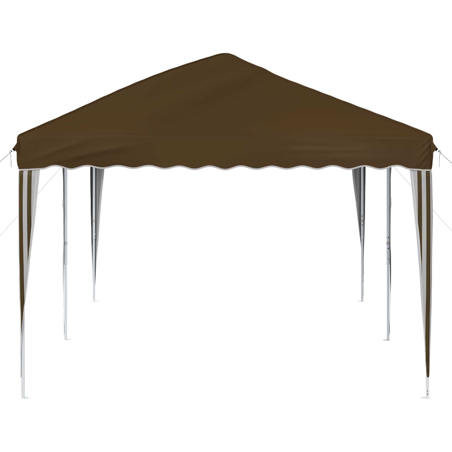 Pop-up Festtelt 575 x 290 x 245 cm Gråbrun