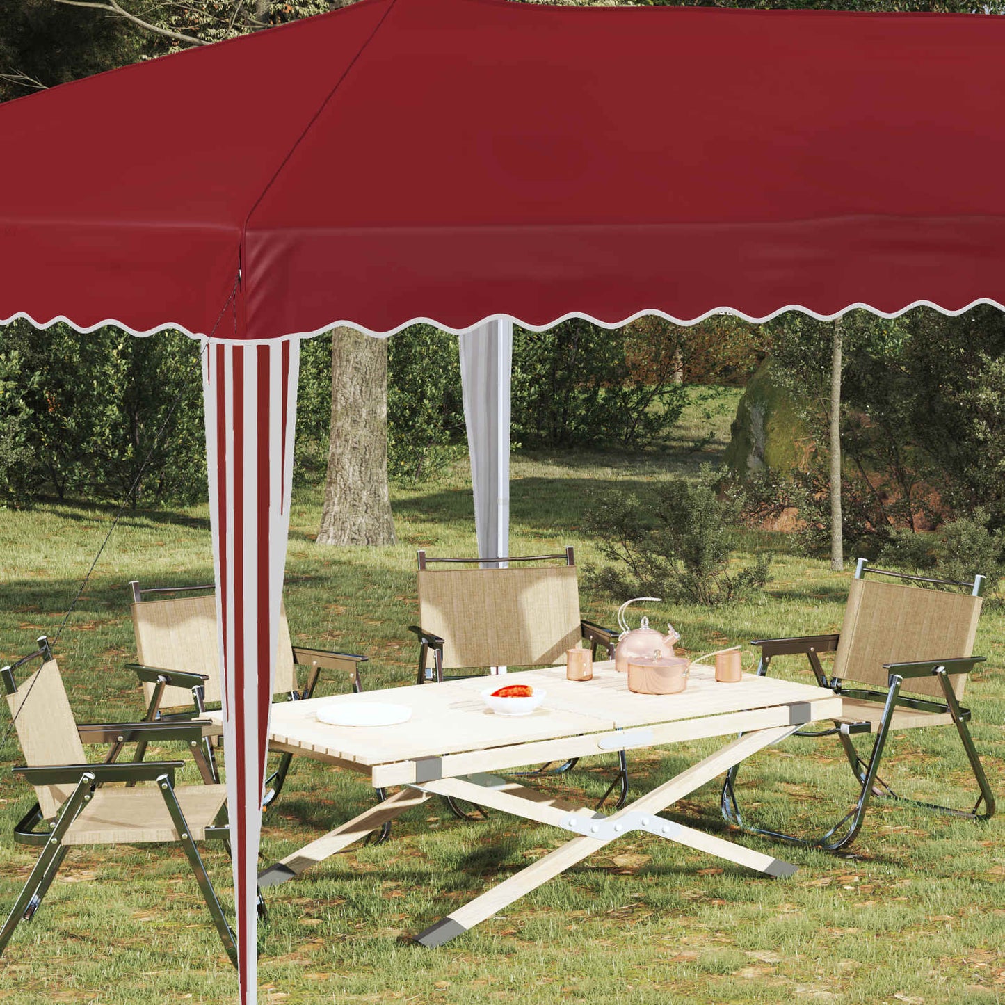 Pop-up Festtelt 575 x 290 x 245 cm Bordeaux
