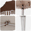 Pop-up Festtelt 575 x 290 x 245 cm Brun